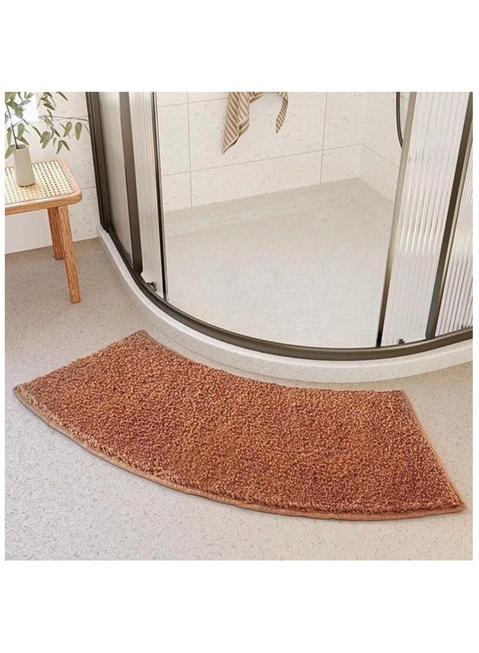 TYCOM Bath Mat, Super Absorbent Bathtub Mat with Non-Slip, Anti-Slip Bathroom Floor Mats and Quick Dry Bath Rug, Thickened,Soft, Easier Clean Carpet (40 x 100 cm Curved)