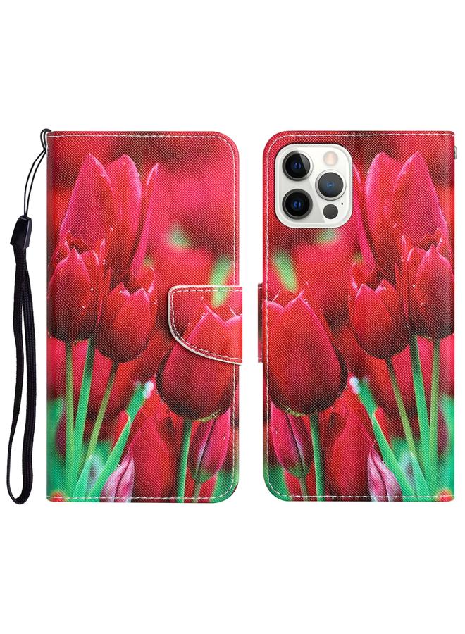 Zaboon Case For iPhone 13 Pro Colored Drawing Leather Phone Case - Image 1