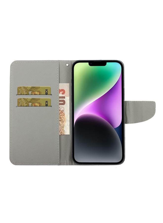 Zaboon Case For iPhone 13 Pro Colored Drawing Leather Phone Case - Image 3