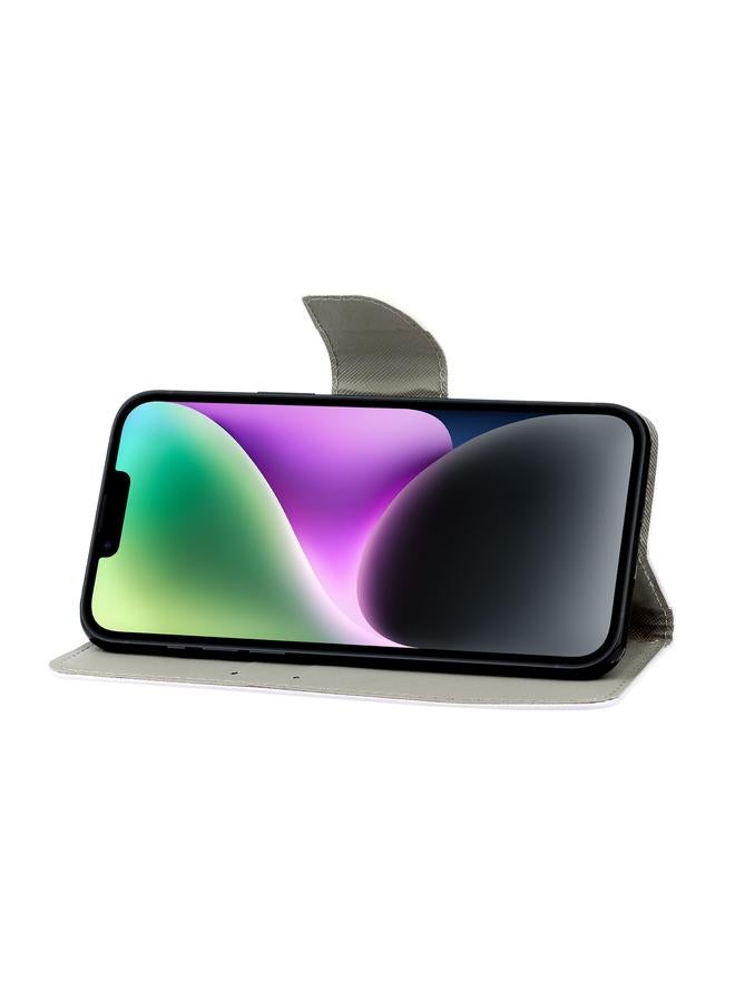 Zaboon Case For iPhone 13 Pro Colored Drawing Leather Phone Case - Image 4