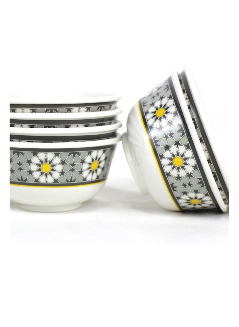 Melrich 20 Pcs Melamine Dinner Set Dinner and Soup plates Salad and Rice Bowls Dishwasher and Freezer safe Durable and Strong - Image 3