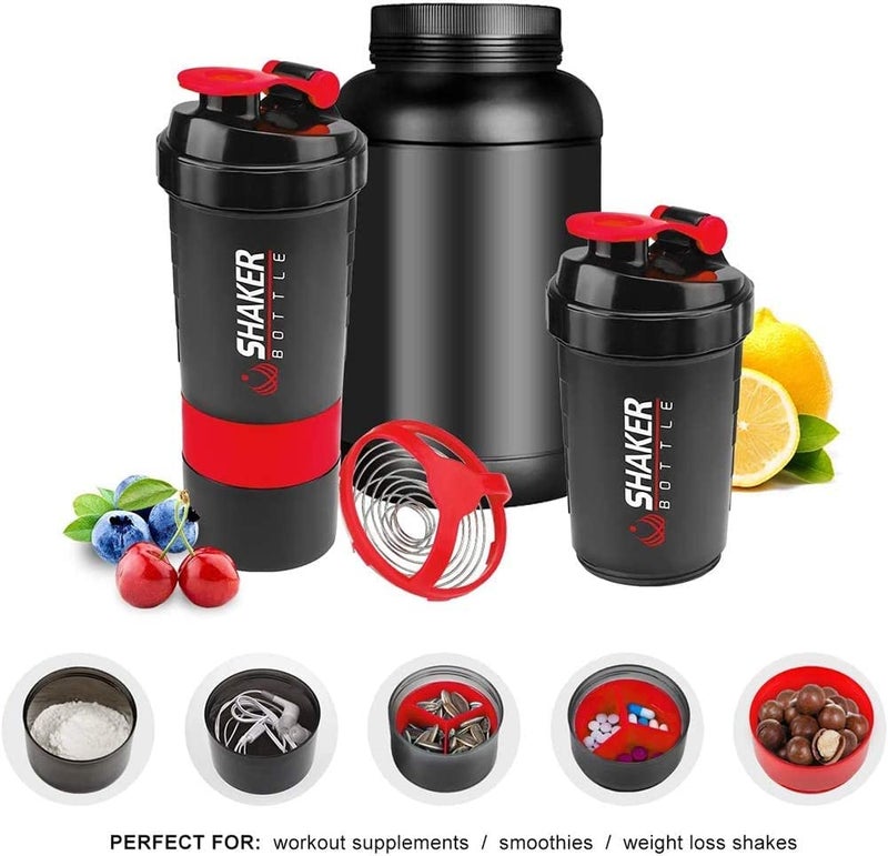 STARDROPS Protein Shaker Bottle, Sipper Bottle Ideal for Protein, Spider Shaker, Cyclone Shaker, Gym Shaker Bottle, BPA-Free - Image 2