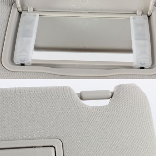 PEVAST PEVEST Sun Visor with Lights&Mirror LH Driver Side-Platinum Gray Interior for Honda HR-V EX-L/EX/LX/Sport 2016-2022 | Replaces OE:83230-T7W-A12ZA, 83280-T7W-A11ZA (Honda HRV 16-22 Platinum Gray Left) - Image 5