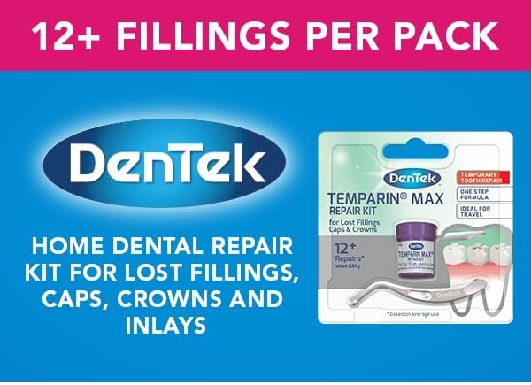 DenTek Temparin Max Home Temporary Dental Repair Kit for Reparing Lost Fillings or Securing Loose Caps Crowns or Inlays 12 Repairs - Image 5