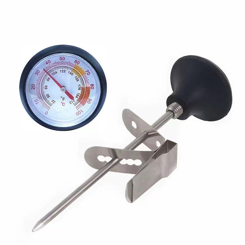 UZER Milk Frothing Thermometer for Coffee Chocolate Cappuccino Frothy Milk Foam Stainless Steel Thermometer Latte Art Pen - Image 1