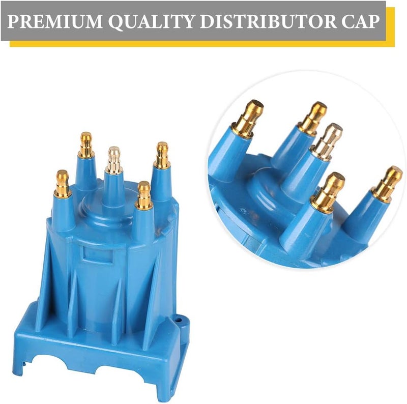 Tutor Auto Ignition Tune Up Kit with Distributor Cap and Rotor and Spark Plug Wires Set Replacement for 3.0L 4cyl MerCruiser Engines Made by GM with Delco EST Ignition Systems - Replace 811635Q2, 816761Q14 - Image 3
