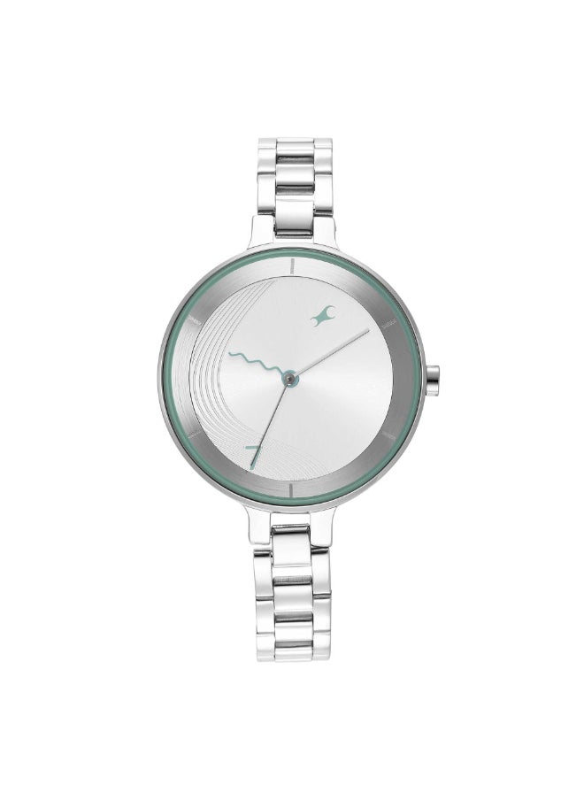 fastrack Stunners 3.0 Analog Silver Dial Women's Watch-6265SM01, Silver  - Image 1