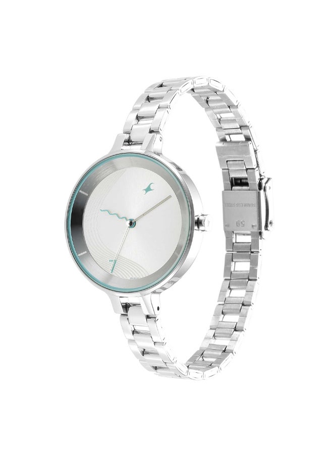 fastrack Stunners 3.0 Analog Silver Dial Women's Watch-6265SM01, Silver  - Image 3