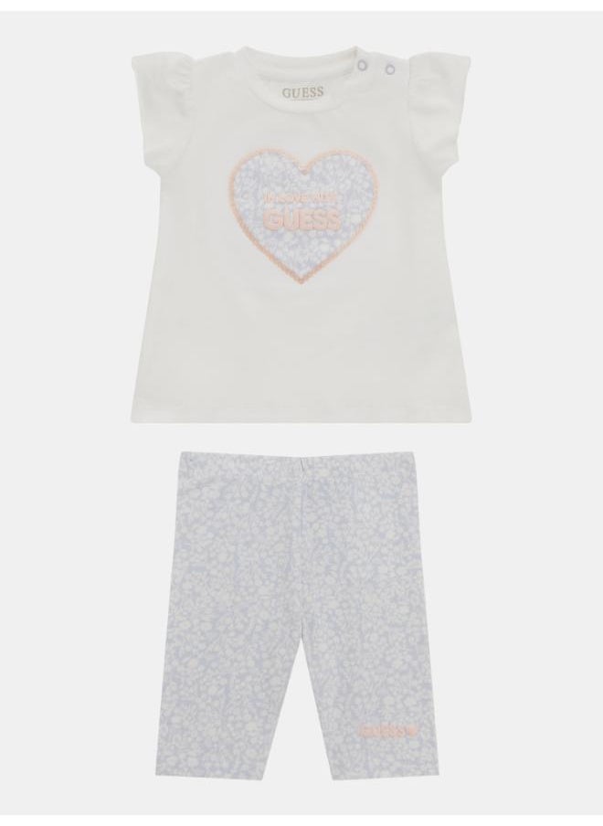 GUESS Kids Short Sleeve T-Shirt And Leggings Set  - Image 1