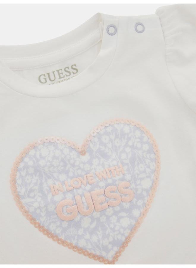 GUESS Kids Short Sleeve T-Shirt And Leggings Set  - Image 3