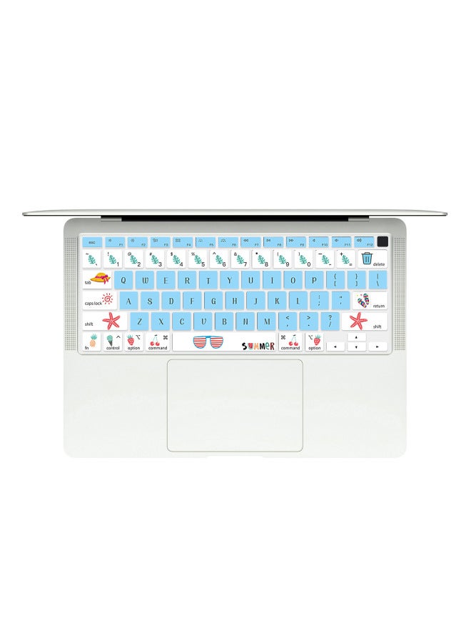 Suitable For Macbook Apple Notebook Keyboard Film 13air Color Painted Pro Protective Film 15 Inch Dustproof Paste-Color:CH-201 (Xiaomeng Cat Claw)-Dimensions:US 16/20 13pro (A2141/A2289/A2338)