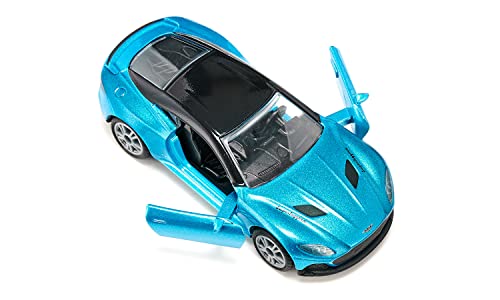 Siku 1582, Aston Martin DBS Superleggera, Toy car, Metal/Plastic, Blue, Openable Doors, Sports Rims with Rubber Tyres - Image 4
