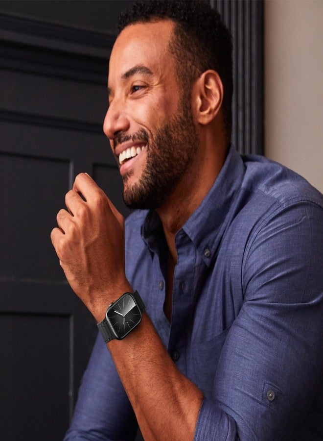 Easuny Magnetic Watch Band Compatible with Apple Watch 44mm 46mm 45mm 49mm 42mm 41mm 40mm 38mm Bands for Men Women Wrist Solo Loop, Sport Silicone Strap for iWatch Series 11 10 9 8 7 6 5 4 3 SE Ultra - Image 2