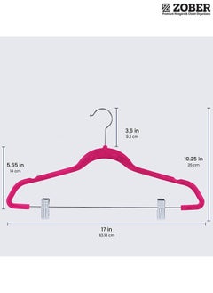 20 Pack Premium Velvet Skirt Hangers with metal clips - pzsku/ZCA26961AAF1B89F80E3BZ/45/_/1738147060/109f2408-4334-4e7a-8a5c-c571a89f768c