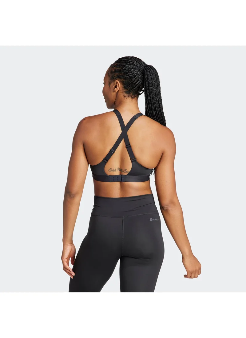Adidas BLACK Tlrdreact Training High Support Bra for Women | Best Price UAE