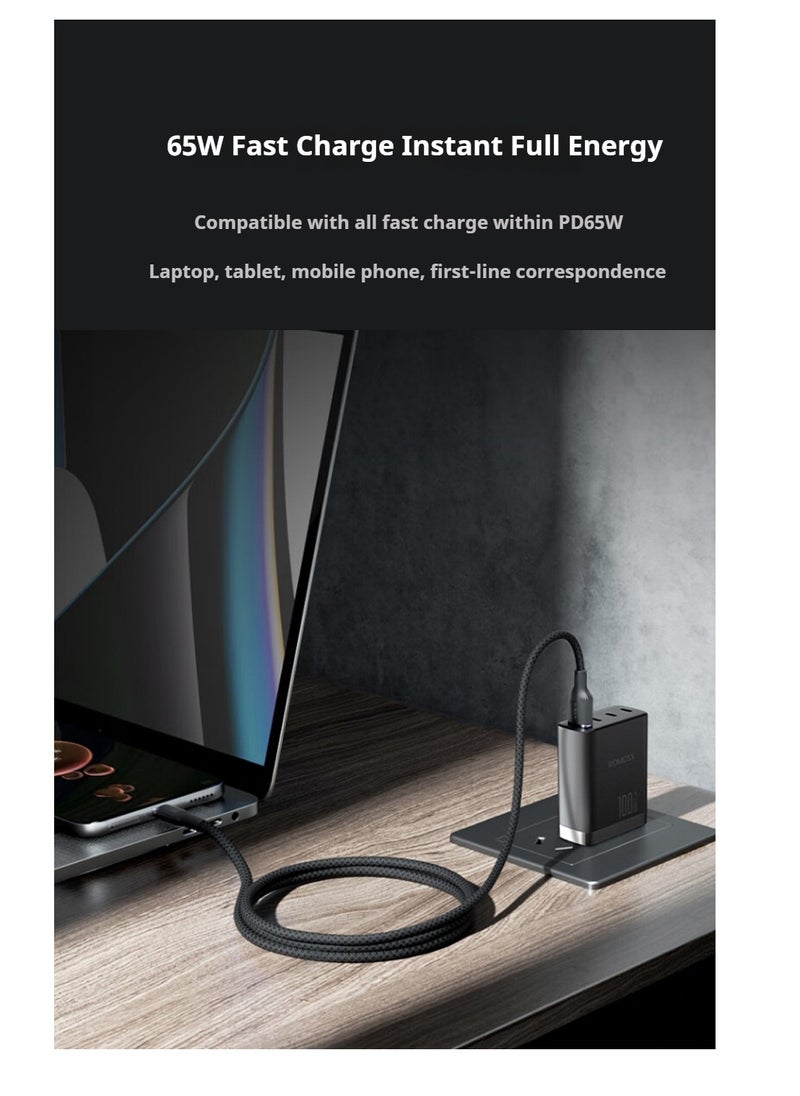 M-PARD - M-PARD USB to USB C (Type-C) data cable 1.2M, car Carplay data cable USB A to Type-C data cable fast charging braided USB C cable compatible with iPhone 16/16 Plus/16 Pro/15, Samsung Galaxy S24/S23 Pixel 8/7、 4 feet - Image 1