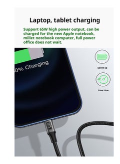 M-PARD M-PARD USB to USB C (Type-C) data cable 1.2M, car Carplay data cable USB A to Type-C data cable fast charging braided USB C cable compatible with iPhone 16/16 Plus/16 Pro/15, Samsung Galaxy S24/S23 Pixel 8/7、 4 feet  - Image 4