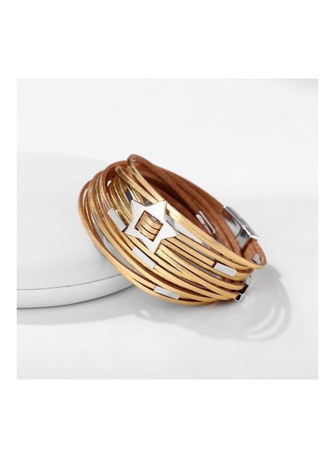 NIBEMINENT - Women's Simple Hollow Out Star Decor Creative Bracelet - Image 1