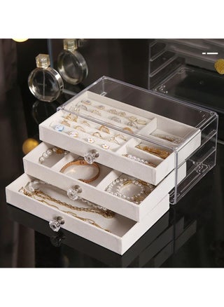 coobest Jewelry Box, 3 Drawer Jewelry Holder Organizer, Jewelry Boxes & Organizers with Earring Organizer, Jewelry Holder Box, Clear Jewelry Organizer Box for Jewelry Storage, Mothers Day Gifts - pzsku/ZCA26DA653E6A4614A3EEZ/45/_/1726096902/9d39b0e5-84f4-44e3-84df-df6fac34bb92