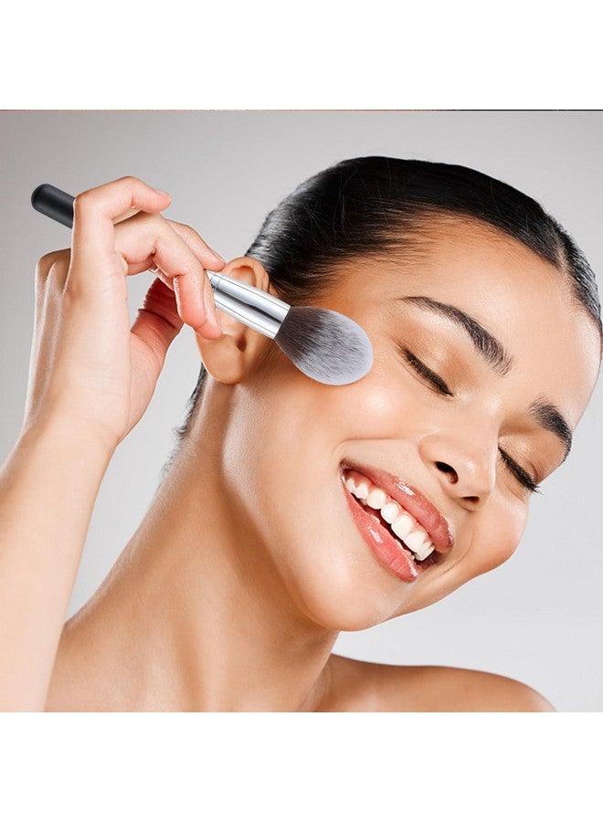 Energy Makeup Brush Set Premium Foundationbronzerblushconcealereyeshadow Contour With Liquid Cream Powders Blending Highlighting Buffing Professional Essential Face Brushes With Travel Case 4Pcs - Image 5