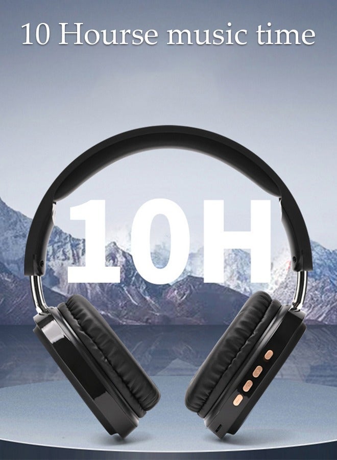 DUNISO Bluetooth Headphones Over Ear Wireless Headphones with Detachable Microphone HiFi Stereo Foldable Lightweight Headset, Deep Bass for Home Office Cellphone PC - Image 3