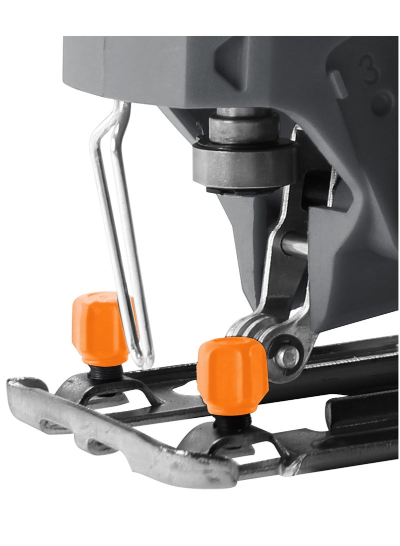 KSEIBI Cordless Jigsaw 20V, Brushless jigsaw tool with Variable Speed, (TOOL ONLY) Blade speed 0-2500 /min, T-shaped Cutting Blades, for Woodworking, Cutting Wood and Metal, Parallel Saw, High-Precision Cutting.  - Image 4