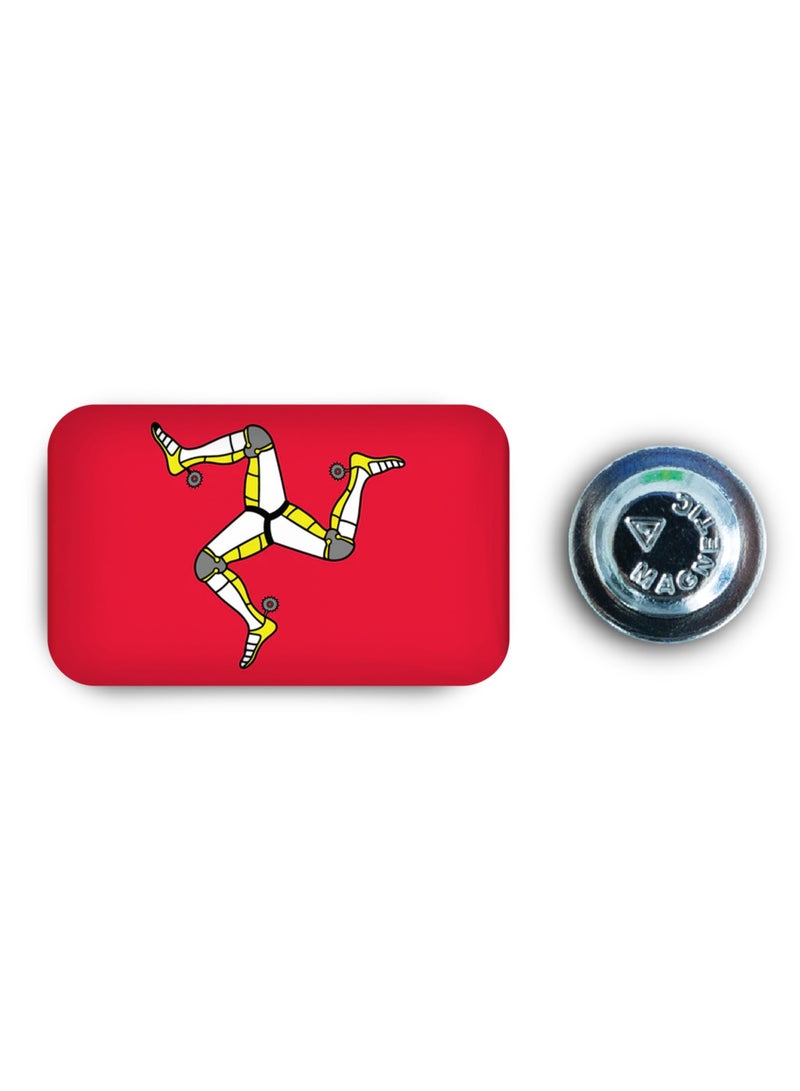 971ميديا شارة مغناطيسية بتصميم علم جزيرة آيل أوف مان - Image 1