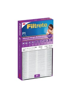 3M Filtrete F1 Advance Bacteria Virus Replacement Filter White and Purple 33.2 x 19.2 x 7 cm FAPF-SA-F1-BV  - Image 2