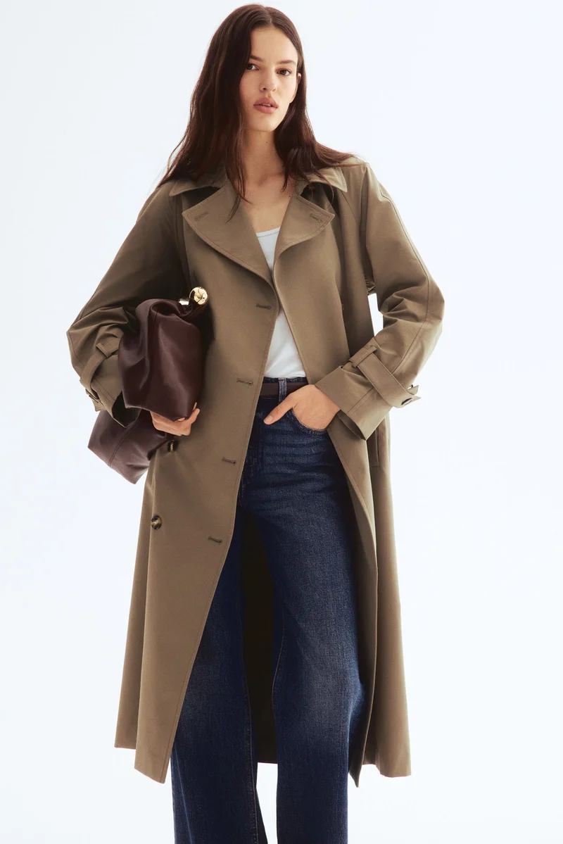 H&M Double-breasted trenchcoat