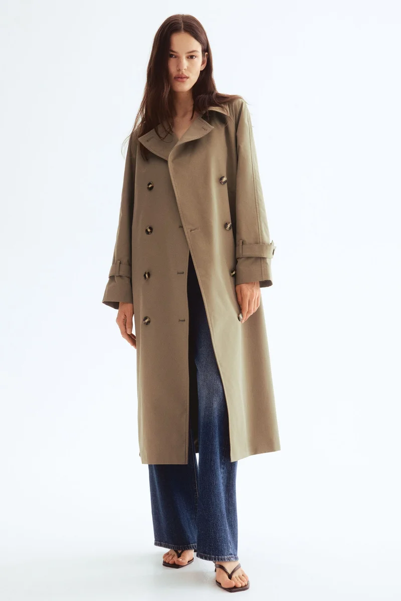 H&M Double-breasted trenchcoat