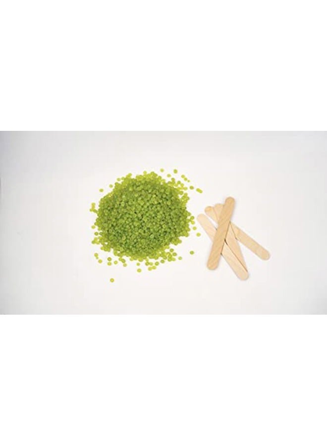 HERBICOS Huini Herbicos Body Hair Remover Hard Wax Beans Aloe Vera All Skin - 17.64 oz  - Image 3