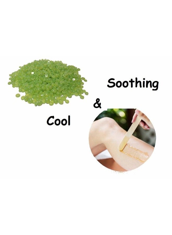 HERBICOS Huini Herbicos Body Hair Remover Hard Wax Beans Aloe Vera All Skin - 17.64 oz  - Image 2