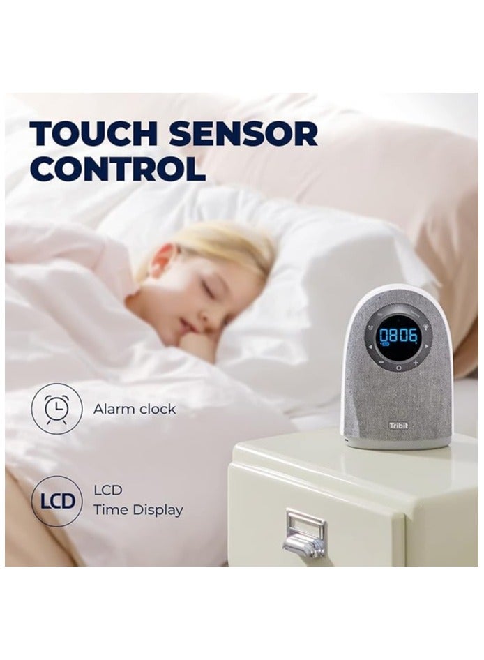 تريبيت Tribit Home Bluetooth Speaker, 25W Powerful & Premium Sound with LCD Time Display, RGB Lights Show, 2 USB Output Ports for Bedrooms, Living Rooms and Office - Adapter Powered - Image 2