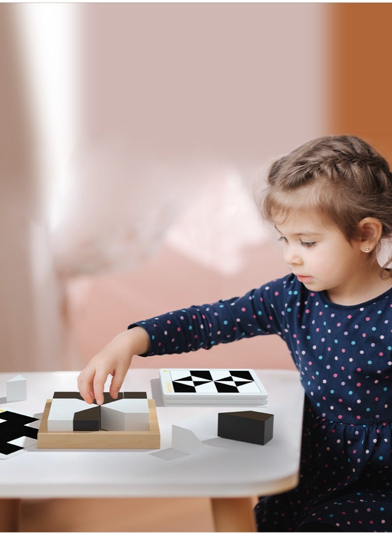 Black and white small building block educational toy - Image 2