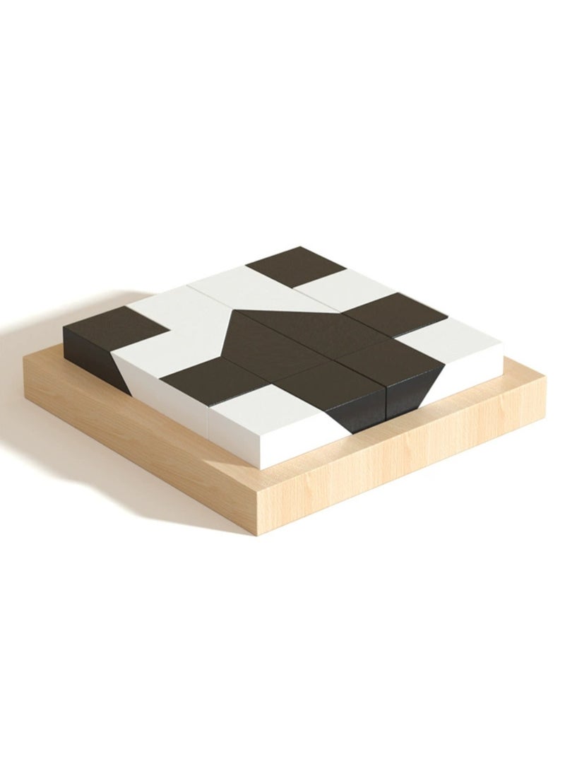 Black and white small building block educational toy - Image 5