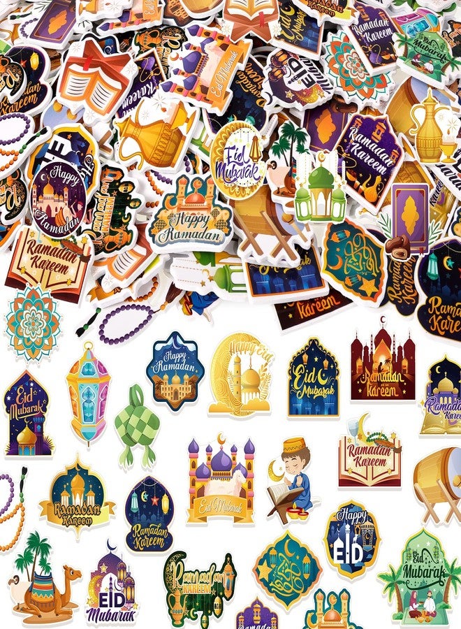 هواف ملصقات إسفنجية ذاتية اللصق من هواف، ٢٠٠ قطعة، لعيد مبارك، ملصقات رمضانية إسفنجية ذاتية اللصق، ملصقات حرف يدوية لعيد الفطر، ملصقات رمضان كريم إسفنجية، ملصقات هلال ونجمة للعيد، ملصقات إسلامية لزجاجات المياه - Image 1
