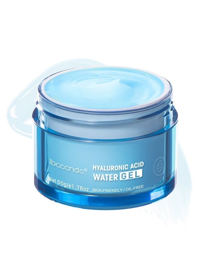 ibcccndc Hyaluronic Acid Water Gel，Hydro Boost Hyaluronic Acid Moisturizing Water Gel, Lightweight Face Moisturizer for Oily Skin, Hyaluronic Acid Formula for 24-Hour Long-Lasting Hydration  50g - Image 1