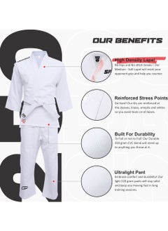 Starpro Durable Single Weave Judo Suits for Kids | Many Sizes | 250 Grams | Child Judo Suit, Judo Gi Kids, Judo Suit Kids White, Girls & Boys Judo Suit, Kids Judo Suit  - Image 4