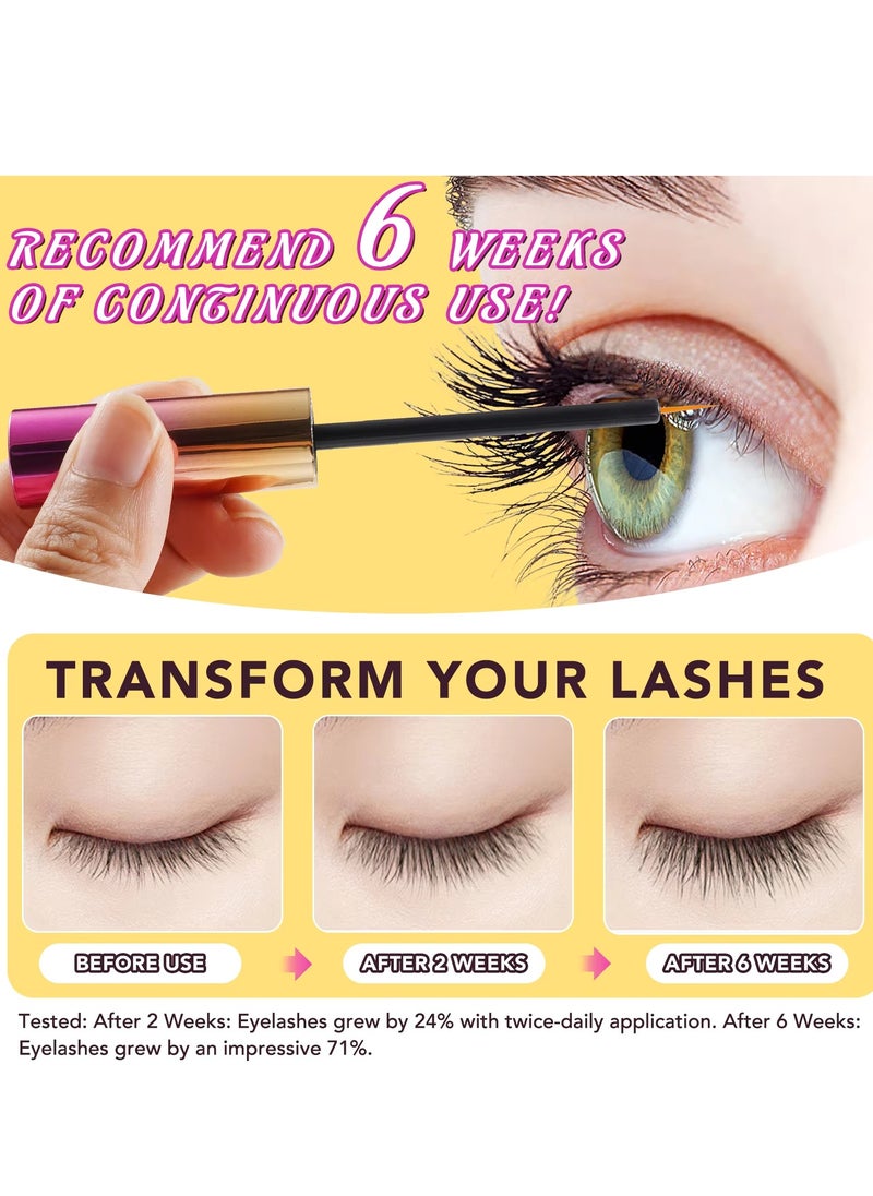 Yecuce - Eyelash Serum Rapid Eyelash Growth Serum Lash Serum for Eyelash Growth Lash Growth Serum for Stronger Healthier Fuller Longer Lashes and Brows Lash and Brow Growth Serum 5ml - Image 1