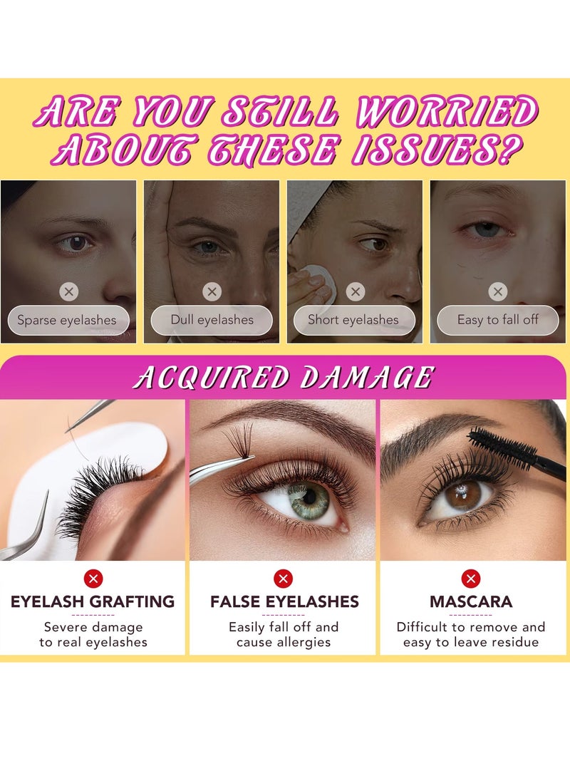 Yecuce - Eyelash Serum Rapid Eyelash Growth Serum Lash Serum for Eyelash Growth Lash Growth Serum for Stronger Healthier Fuller Longer Lashes and Brows Lash and Brow Growth Serum 5ml - Image 1