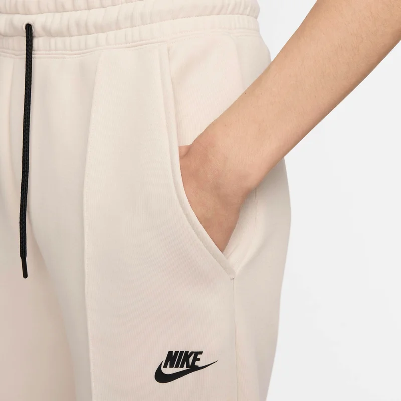 Nike cream Women's Sportswear Tech Fleece Mid-Rise Joggers for Women | Best Price UAE