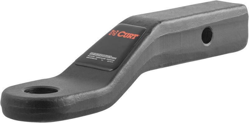 Curt 45340 Forged Trailer Hitch Ball Mount, Fits 2-Inch Receiver, 17,000 lbs, 1-1/4-Inch Hole, 2-In Drop, 1-Inch Rise - Image 1