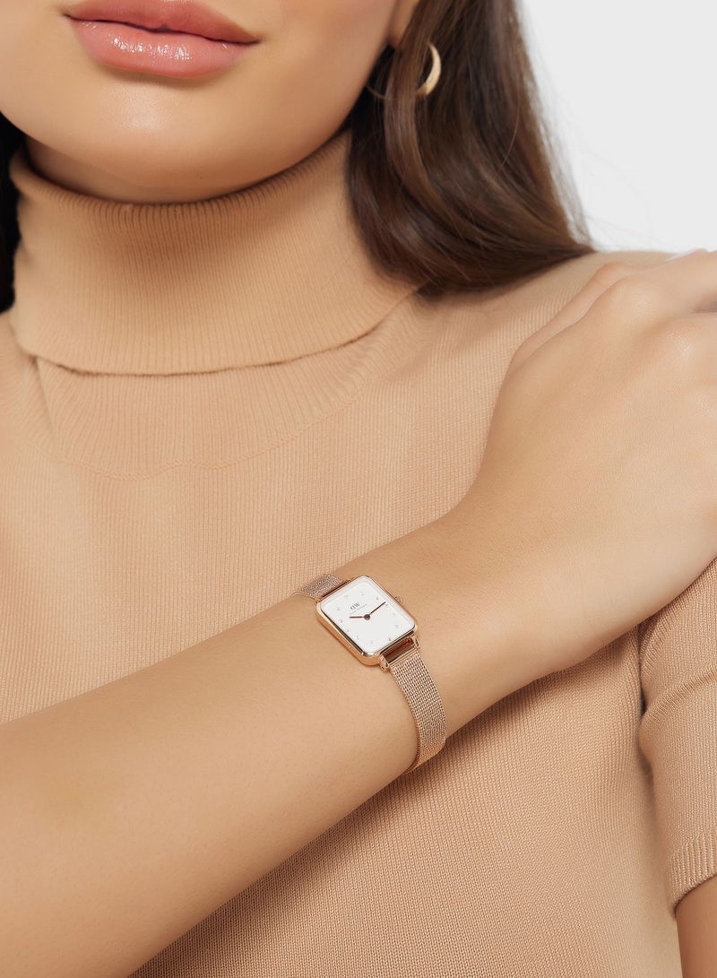 Quadro Mesh Strap Analog Watch