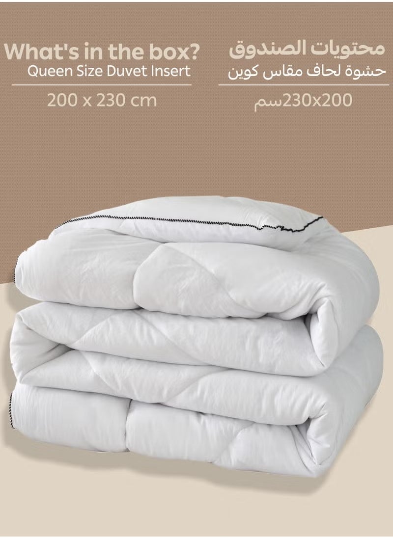 Donetella Comforter Duvet Insert – Size 200x230 cm – All Season Quilt with 350 GSM Soft Luxury Down Alternative Filling – Diamond Quilted for Queen Bed  - Image 4