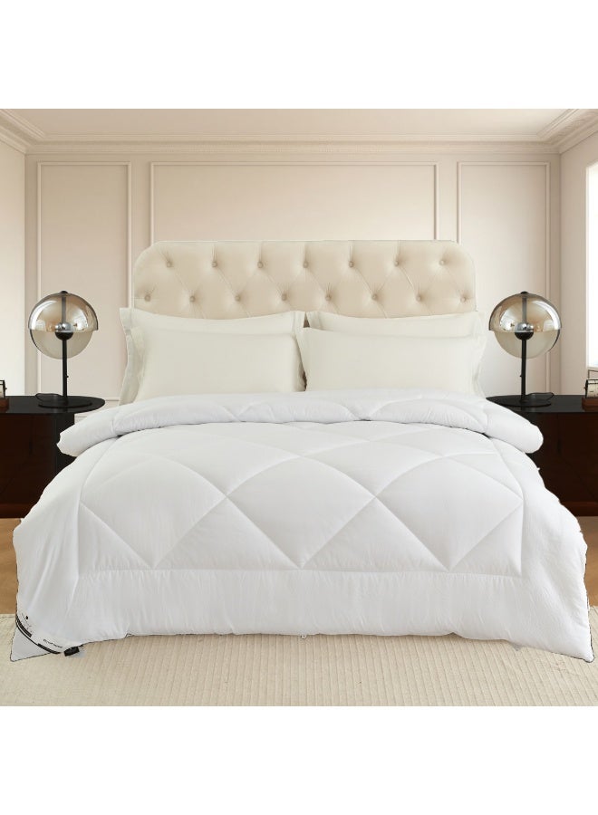 دوناتيلا لحاف مزدوج - مقاس  سم - لحاف لجميع الفصول بحشوة بديلة للأسفل فاخرة ناعمة  جرام - مبطن بالماس لسرير كوين - Image 2