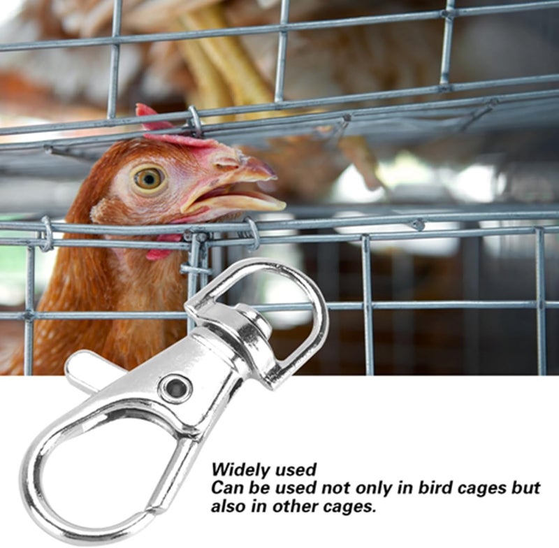 12Pcs Iron, Anti Escape Pet Bird Cage Door Buckle Lock, Compact Lightweight with Easy Installation for Wide Application - Image 2