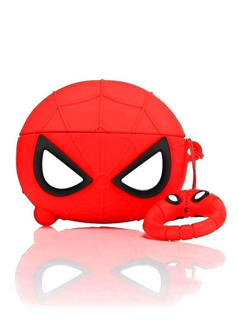 Cover 3D Cartoon Case Cover for Airpods 4| Spidrmn Funny Case for Kids, Girls and Boys Air pods Pro Case with Keychain Design for Airpod 4 (only case not Include airpod)(Spidr_mn) - Image 1