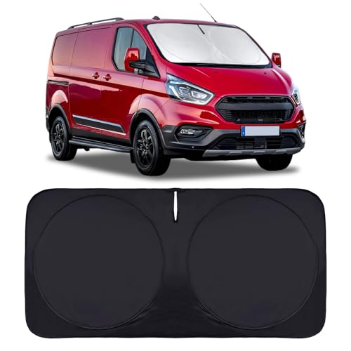 BOODANCARS Sunshade for 2020 2021 2022 2023 2024 2025 2026 Transit Accessories Front Window Shades Cover Protector 210T Reflective Blocks UV Rays Keep Your Cars Interior Cool - Image 1