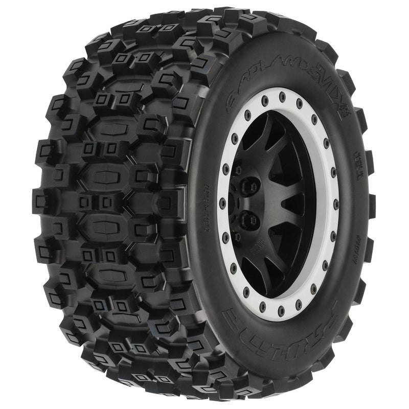 Pro-Line Racing Badlands MX43 Pro-Loc Mnt Impulse BlkGrey2XMX PRO1013113 RC Tire - Image 1