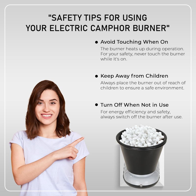 Vedic Kapoor Dani Electrical Camphor Kapoor Burner Holder Essential Oil Fragrance Electric Kapoor Dani for Home & Office(Color May Vary, Pack of 2) - Image 3